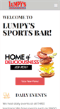 Mobile Screenshot of lumpyssportsgrill.com